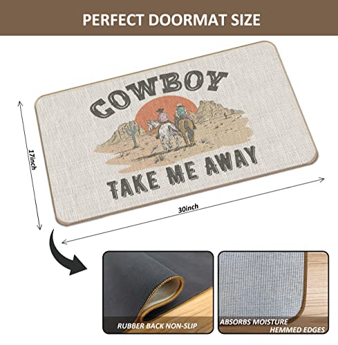 Retro-Western-Country-Cowboy-Take-Me-Away-Wild-West-Door-Mat-Doormat17X30-Decorative-Home-Indoor-Outdoor-Patio-Entry-Front-Door-MatWestern-Welcome-Mat-DecorCowboy-Cowgirl-Gifts-for-Women Retro Western Country Cowboy Take Me Away Wild West Door Mat Doormat17X30 Decorative Home Indoor Outdoor Patio Entry Front Door MatWestern Welcome Mat DecorCowboy Cowgirl Gifts for Women