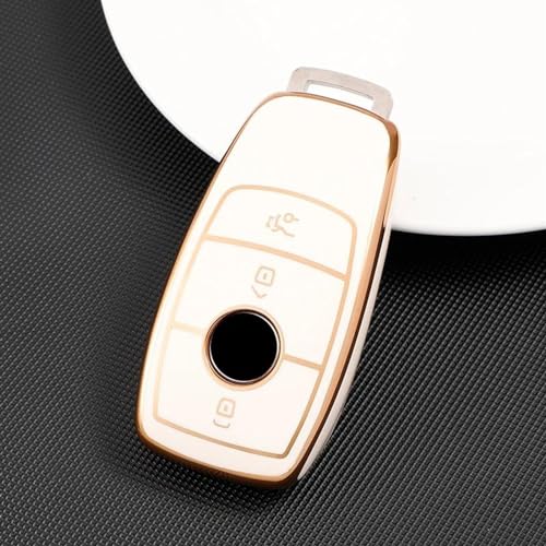 Coque clé Benz W213 Classe E étui de protection noir pour télécommande de voiture 2017