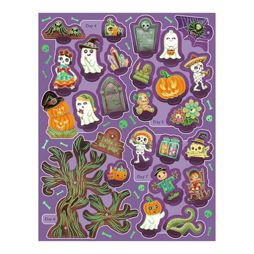 Calendrier de compte à rebours d'Halloween pour centre de table de fête - 5