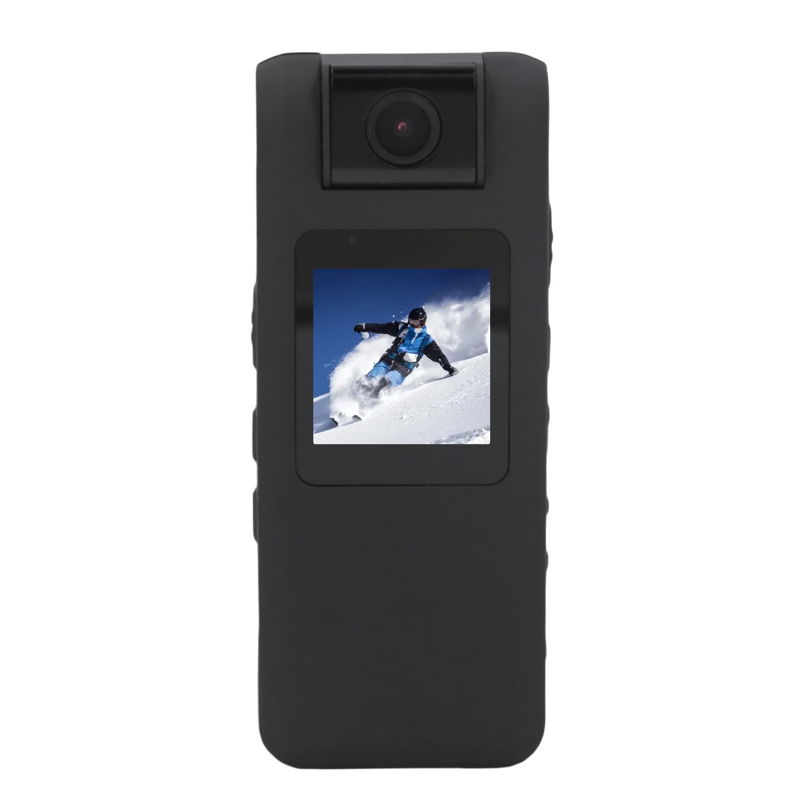 Wisoqu Body Camera with Audio and Video Recording, 1080P FHD Body Cam with 180° Rotating Lens, 10HR Battery & Night Vision, Wearable Camera for Pet, Home, Office, Sports