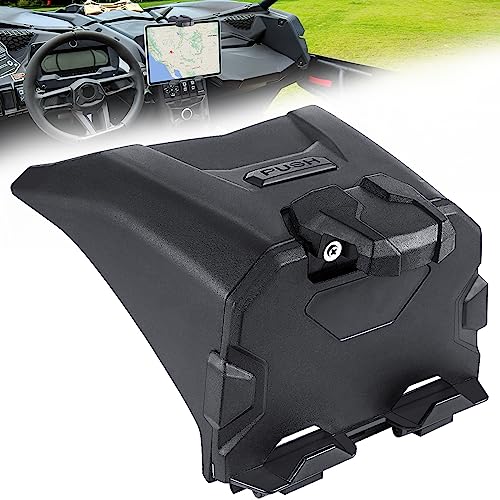 MDPROMCP Maverick X3 Tablet Holder with Storage Box GPS Mount Compatible with Can Am Maverick X3 2017-2025 UTV Center Console Stable Phone Holder Accessories Replacement for 715002874