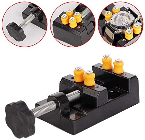 Preisvergleich Produktbild MWKLW Reparaturwerkzeuge für elektronische Uhren, Schraubstock für Uhrenhalter, Schraubstockmutter mit acht Löchern und Fester Zange