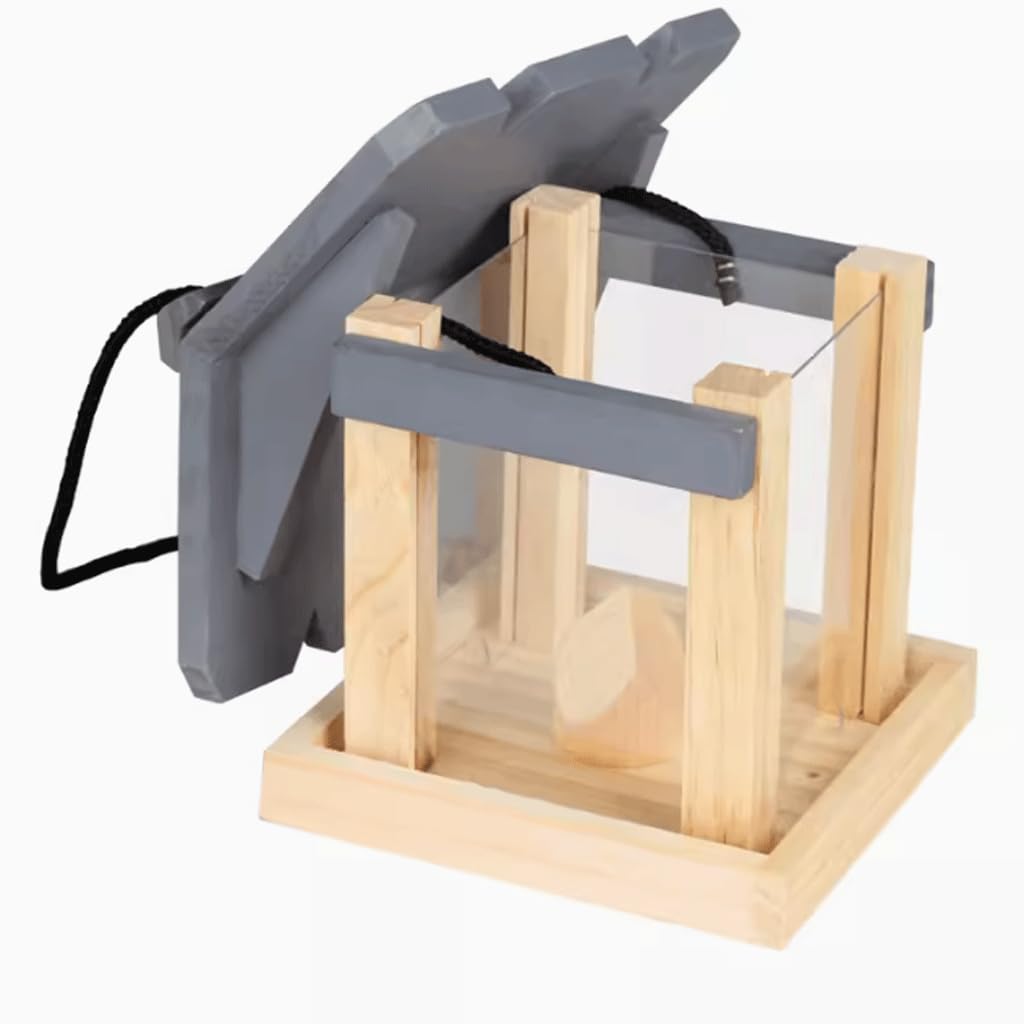 Mangiatoia Per Uccelli In Legno Per Esterni, Mangiatoia Per Uccelli In Legno Per Esterni Mangiatoia Per Uccelli Distributore Di Cibo Per Uccelli Selvatici Da Appendere Allesterno Impermeabile 82611694