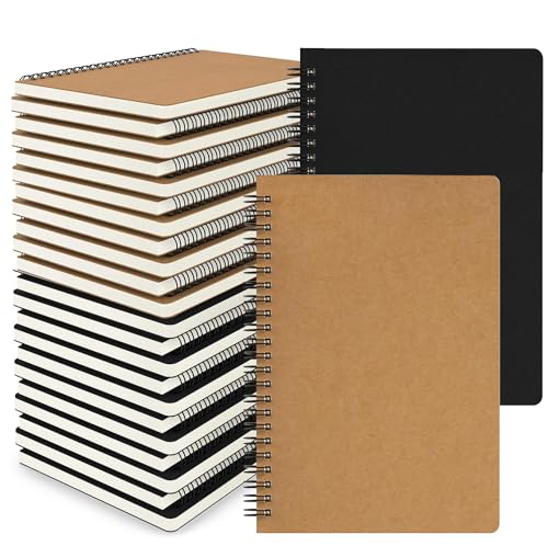 Cahier rigide A5 à spirales EUSOAR pour éviter les pages froissées lors de vos déplacements