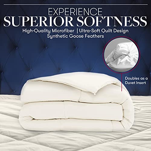 Beckham Hotel Collection 1300 Series - All Season - Luxury Goose Down Alternative Comforter - Full/Queen - Gray #TOP3
