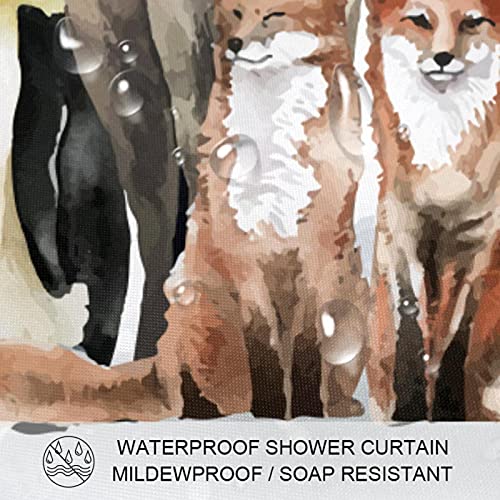 Rideau de douche imperméable de qualité supérieure imprimé faune - 4