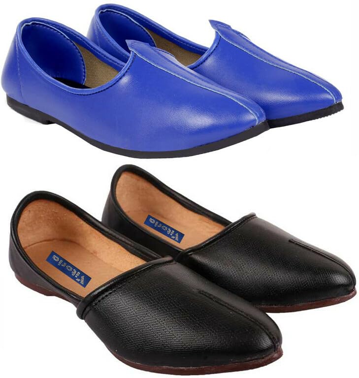 Derby Shoes for Men | Shoes for Men with PU Sole | Comfortable & Lightweight |Durable & Trendy Design,VTR_6001Blk_3001Blu_P-image-20