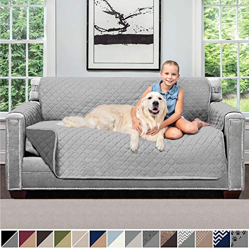 Sofa Shield Original Patent Pending Reversible Small Sofa Protector for Seat Width up