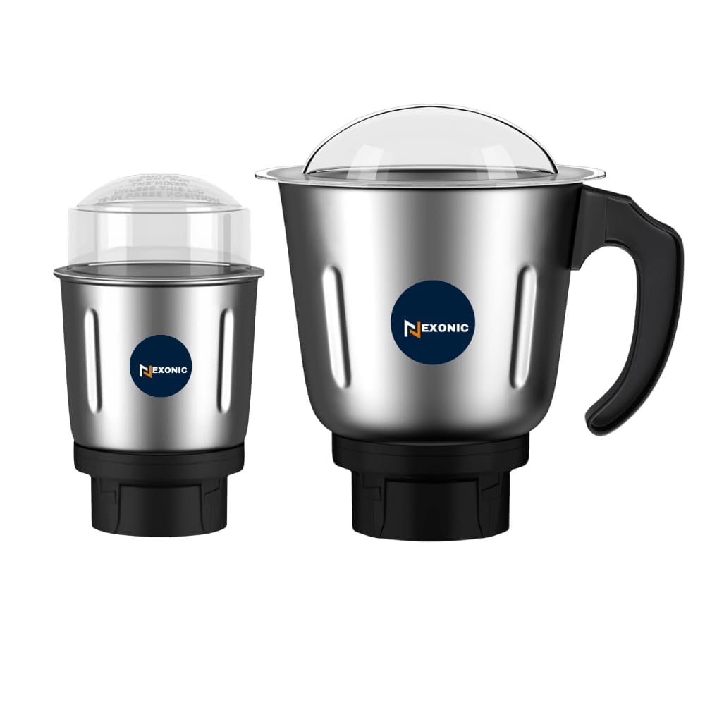 Stainless Steel Jar Set for Mixer Grinder Jars, Compatibility with all mixer grinders with 2 slots of jar fitting with 4 teeth coupler 800 Ml — Amazon image 4