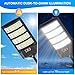 Solar Street Lights Outdoor Waterproof ,35000LM 6500K 320° Angle Flood light,5730 LED Solar Parking Light with Motion Sensor and Remote Control for Outdoor, Streets, Courtyards,Parking Garages,-4Pack