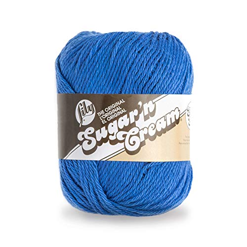 Image of Lily SUGAR N CREAM SUPER SIZE Yarn, Dazzle Blue