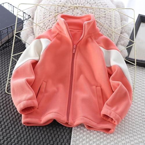 Polar Fleece Jacket for Boys Girls Full Zip Casual Comfortable Soft Coat Fall Winter Outdoor Full Zip Pockets Outwear3