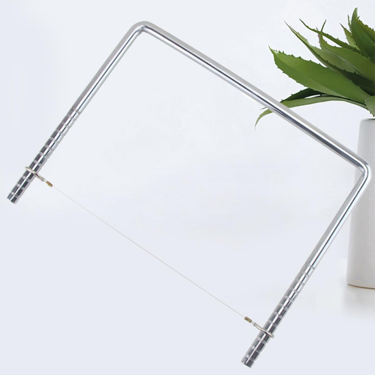 ABOOFAN 1stück All Steel Arch Form Mud Cutter aus Rostfreiem Stahl Verstellbarer Tonschneider mit Skala Langlebiges Töpferwerkzeug für Keramik Schlamm und DIY kunsthandwerk