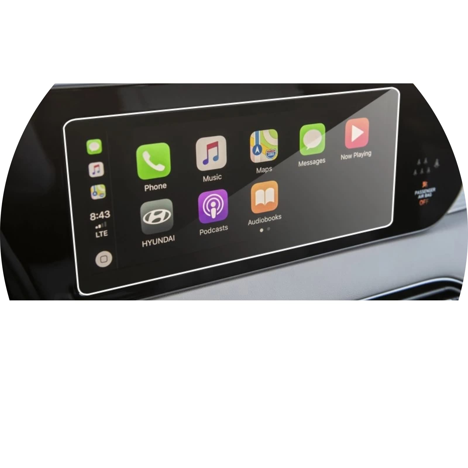 Verre trempé de voiture pour Hyundai Palisade Kona Sonata écran GPS
