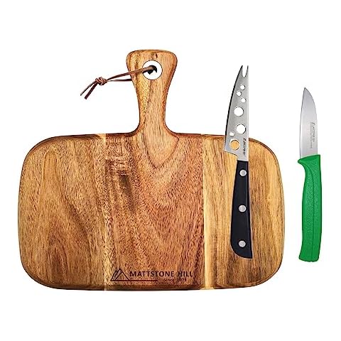 MATTSTONE HILL SINCE 1979 Cheese Board & Cheese Knife Set Cover