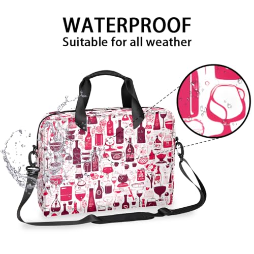 Maletín para portátil 15.6" con diseño de botella de vino miniatura 3