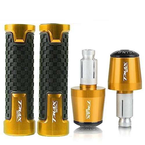 Embout guidon TMAX 560 en alu CNC or anti-vibration de haute précision