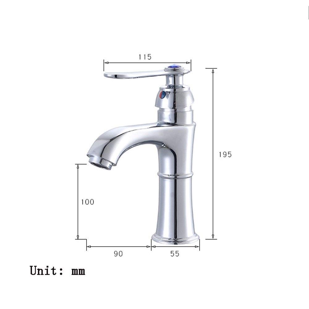 Rubinetto In Lega Di Zinco Rubinetto Per Acqua Calda E Fredda Maniglia Singola Lavabo A Foro Singolo Sopra Lavabo Lavello Rubinetto Da Cucina Rubinetti Per Acqua Misti Con Accessori Comfortable