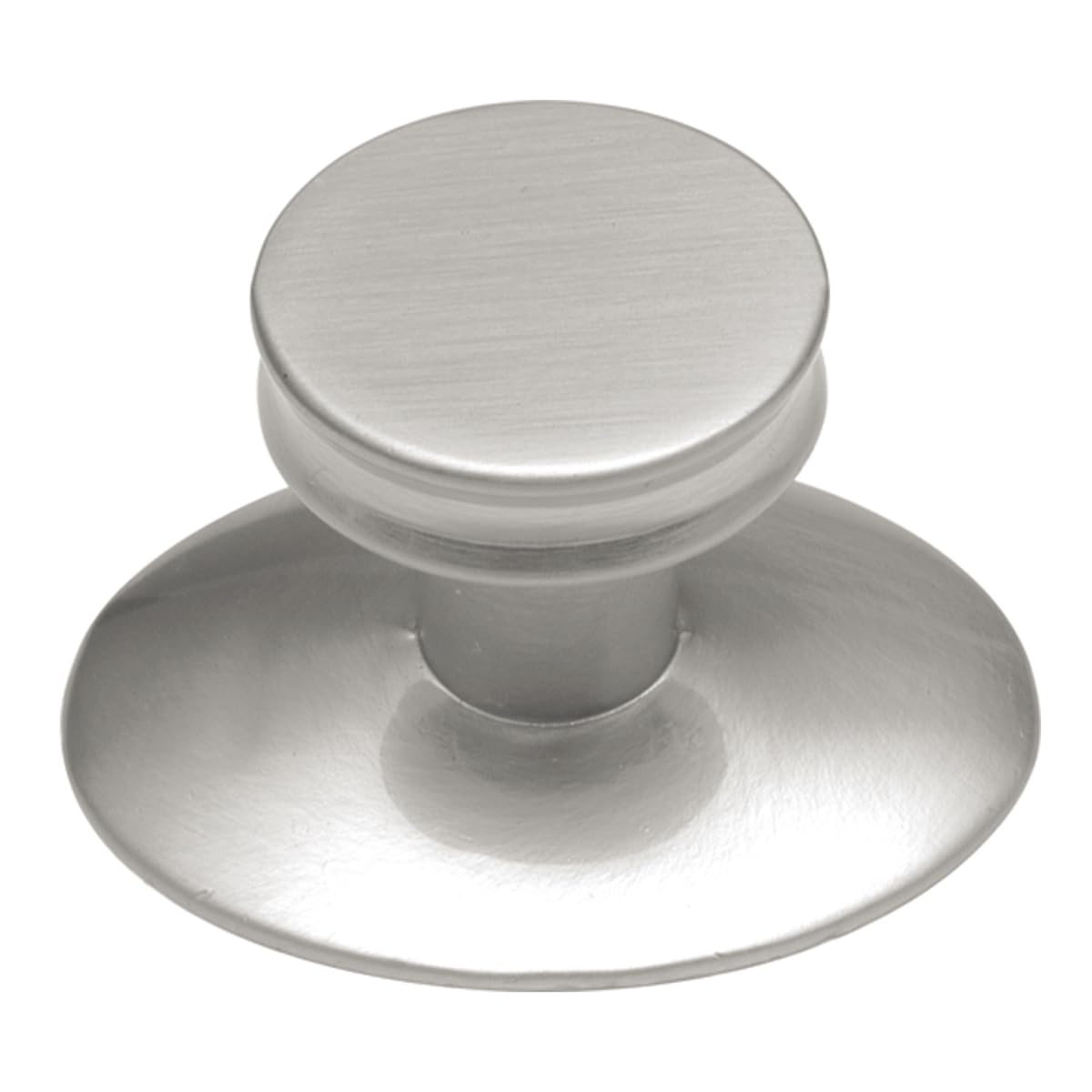 Bouton de porte avec plaque arrière en nickel pour moderniser les placards de votre cuisine