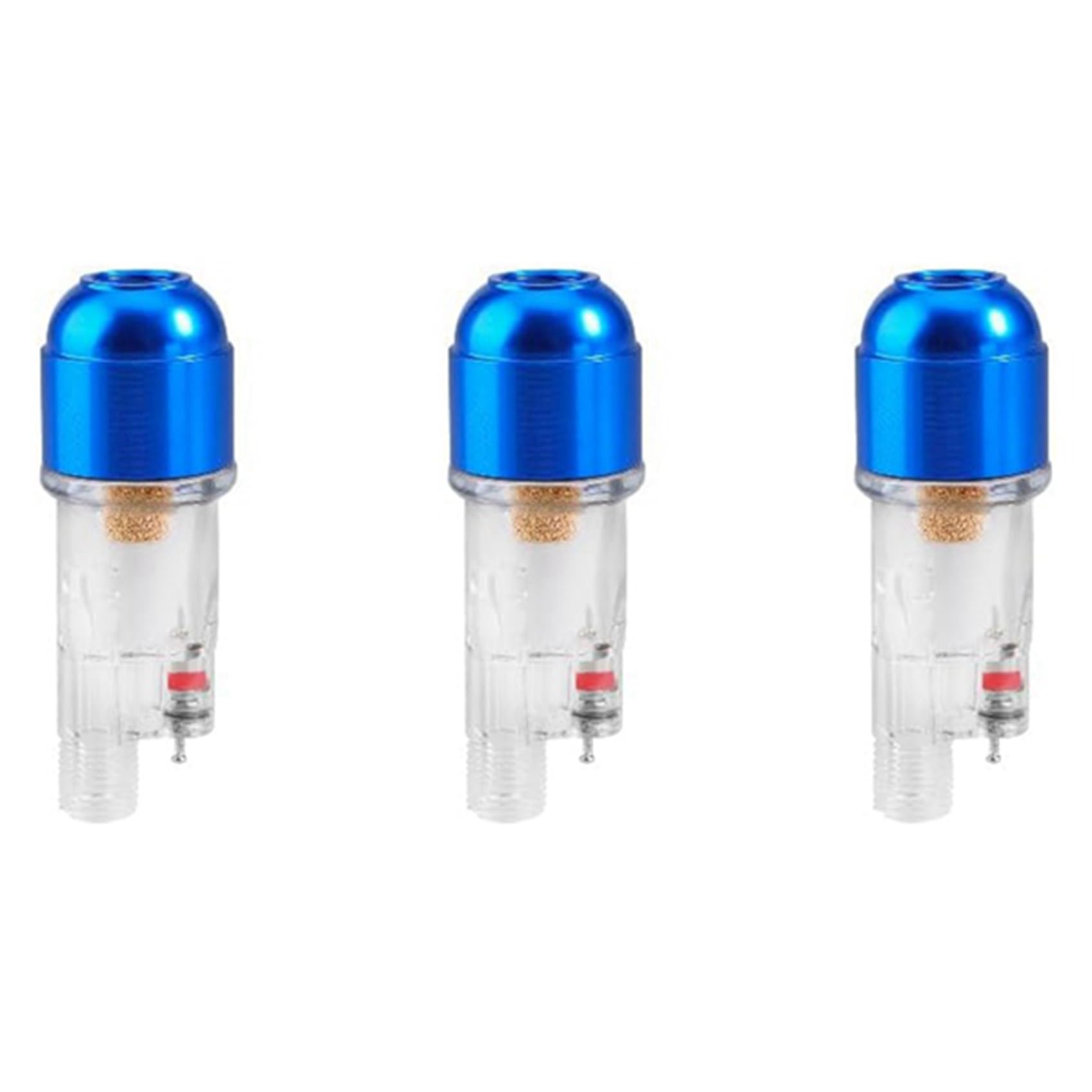 Jovryn Airbrush Mini Air Filter Blue Air Brush Water Moisture Oil Trap Separator 3PCS