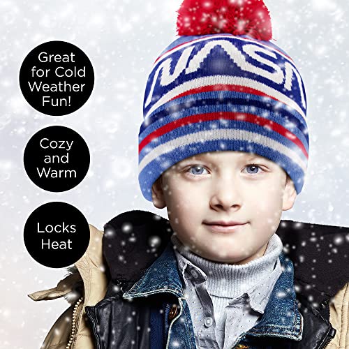 boys And Girls Winter Hat With Kids Gloves Set, Nasa for Ages 4-72
