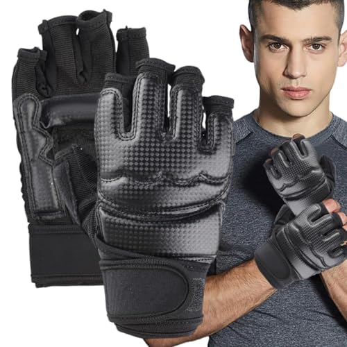 GLANTS MMA - MMA Training Childts | Guantes de karate de agarre ligeros | MMA Gloves MMA Training Thirts | Kickboxing de medio dedo | Sversement, artes marciales, Muay Thai Training Mitts for