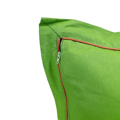 Image of Swayam Set of 2 Solid Cotton Green Cushion Cover | 24 x 24 Inch | Soft Breathable Fabric with Hidden Zipper | Decorative & Stylish Cushion Covers for Sofa, Living Room, Bedroom & Couch