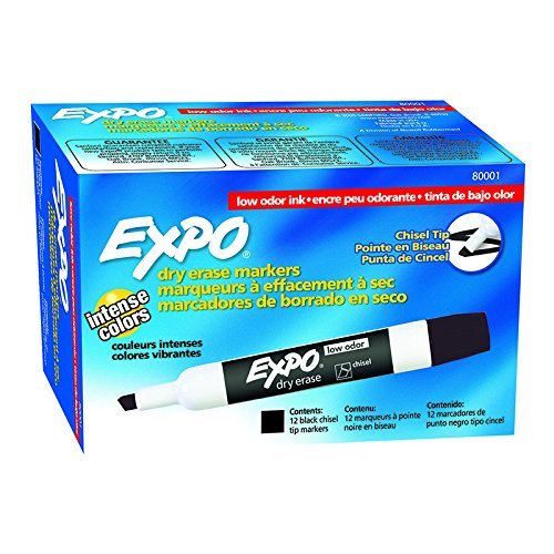 SANFORD L.P. EXPO 2 LOW ODOR DRY ERASE MARKER (Pack of 3), 12 markers per pack