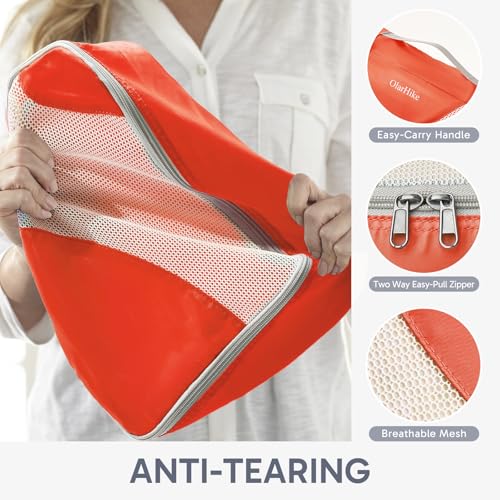 Image of OlarHike Packing Cubes for Travel,10 Set,Orange
