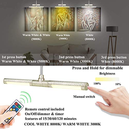 Luz de imagen sin cables para iluminar pinturas de retratos sin obras 3