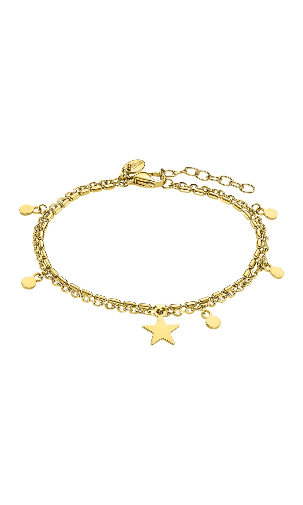 LOTUS STYLE Pulsera Acero Inoxidable Mujer LS2315-2/2 - Sofisticado Brazalete con Pulido y Acabado Refinado - Pulsera Dorada 20,1 cm - Regalo de Cumpleaños - Aniversario - Ocasiones Especiales