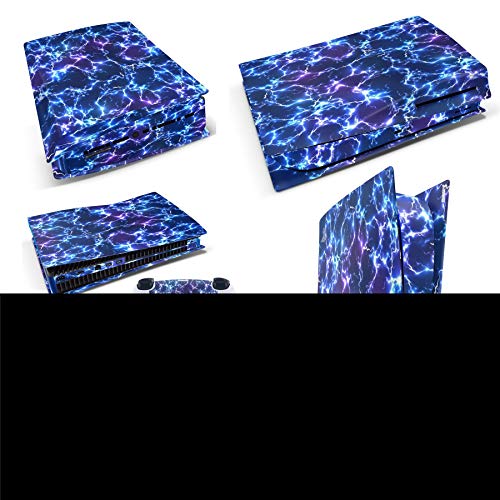 GNG PS5 Disk Console Electric Storm From Starwars Skin Decal Vinal Sticker + 2 Controller Skins Set Cover