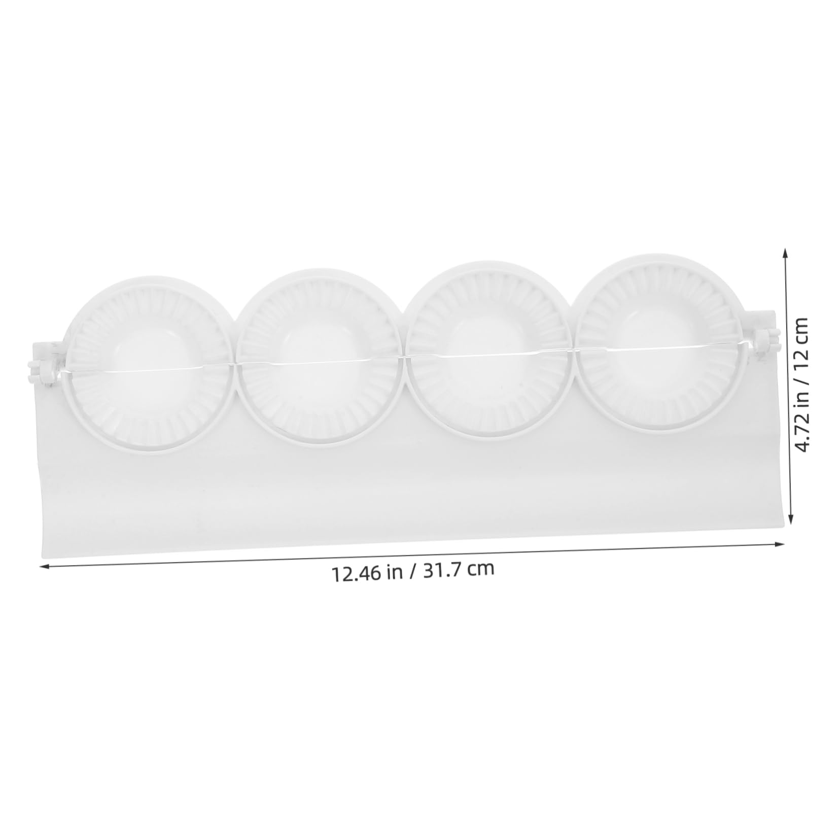 STOBAZA 4 Hole Manual Empanada Press Maker Plastic Pierogi Press for Dumpling Maker Easy to Clean Accessory