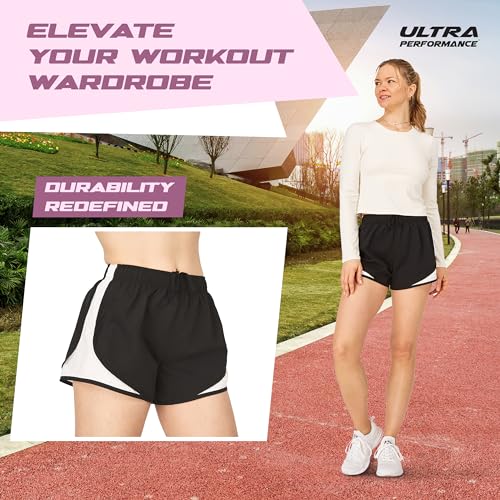Ultra Performance Women'S Running Shorts 4-Pack Athletic Workout Gym Shorts For Women thumb #3