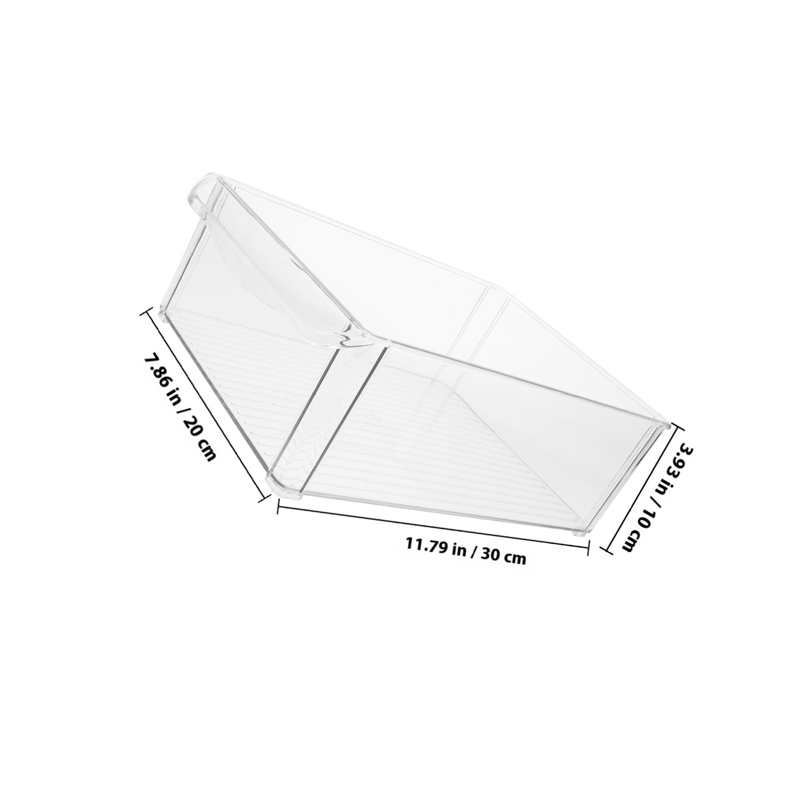 NOLITOY Caja Organizadora Apilable para Refrigerador, Transparente, Tapa