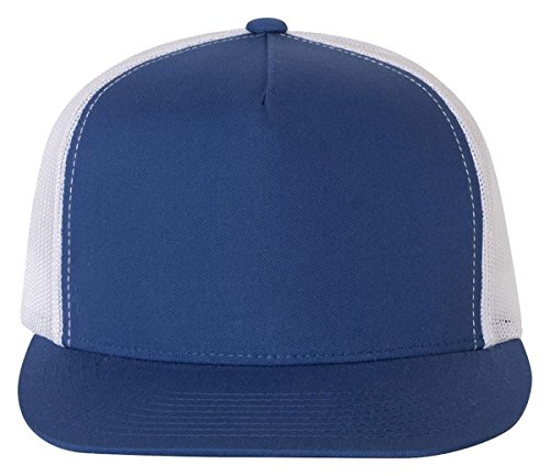 Yupoong Classic Two Tone Trucker Snapback Hat - 6006 by Flexfit (One Size, Royal/White)