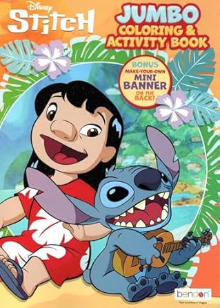 Stitch - Jumbo Coloring & Activity Book: Disney: 7427279103875: Amazon ...