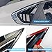 Window Louvers for Kia Forte 2019 2020 2021 2022 2023 2024 Rear Side Window Louvers Sport Style Blinds Cover Air Vent Shades Panel Auto Exterior ABS Decorate Accessories 2PCS/Set (Glossy Black)
