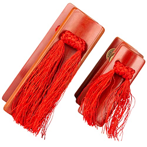 FUNOMOCYA Natural Bamboo Boys and Girls Castanets Allegros Kuaiban Clapper for Boys and Girls Musical Instrument Stage