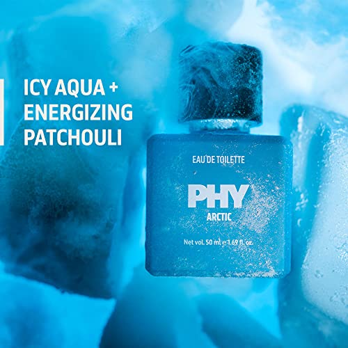 Image of Phy Arctic | Eau De Toilette | Icy Aqua + Energizing Patchouli | Icy Freshness | Premium Fragrance For Men | Everyday Perfume | Long-Lasting Fragrance | 100% Vegan | 50 ml