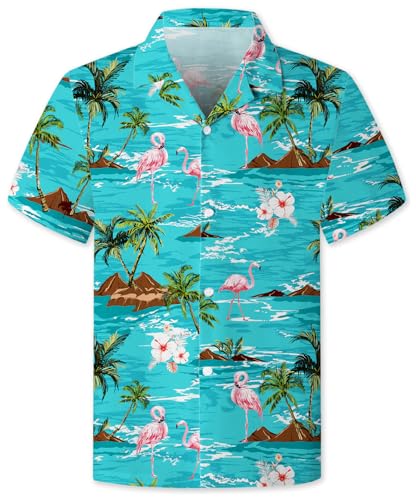 Image of SANGTREE Family Matching Hawaiian Outfits , Casual Beach Travel Clothes ,Vacation Clothing Set for Women & Men & Girls & Boys
