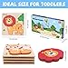 Wooden Puzzles for Toddlers 1 2 3 Year Old Animals Shape Puzzle Toys for Travel Airplane Gift for Kids Montessori Early Development Gifts for Baby Boys Girls with Drawstring Bag Pack of 4