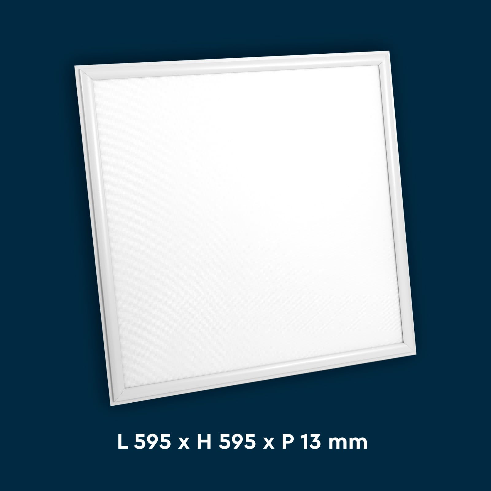 4 Pannelli LED 60x60 40W Quadrati da Incasso 4950 Lumen con Driver Starsense - Luce Fredda 6500K - Lampada da Soffitto per Controsoffitti Modulari Plafoniera da Ufficio Alta Luminosità 123 lm/W