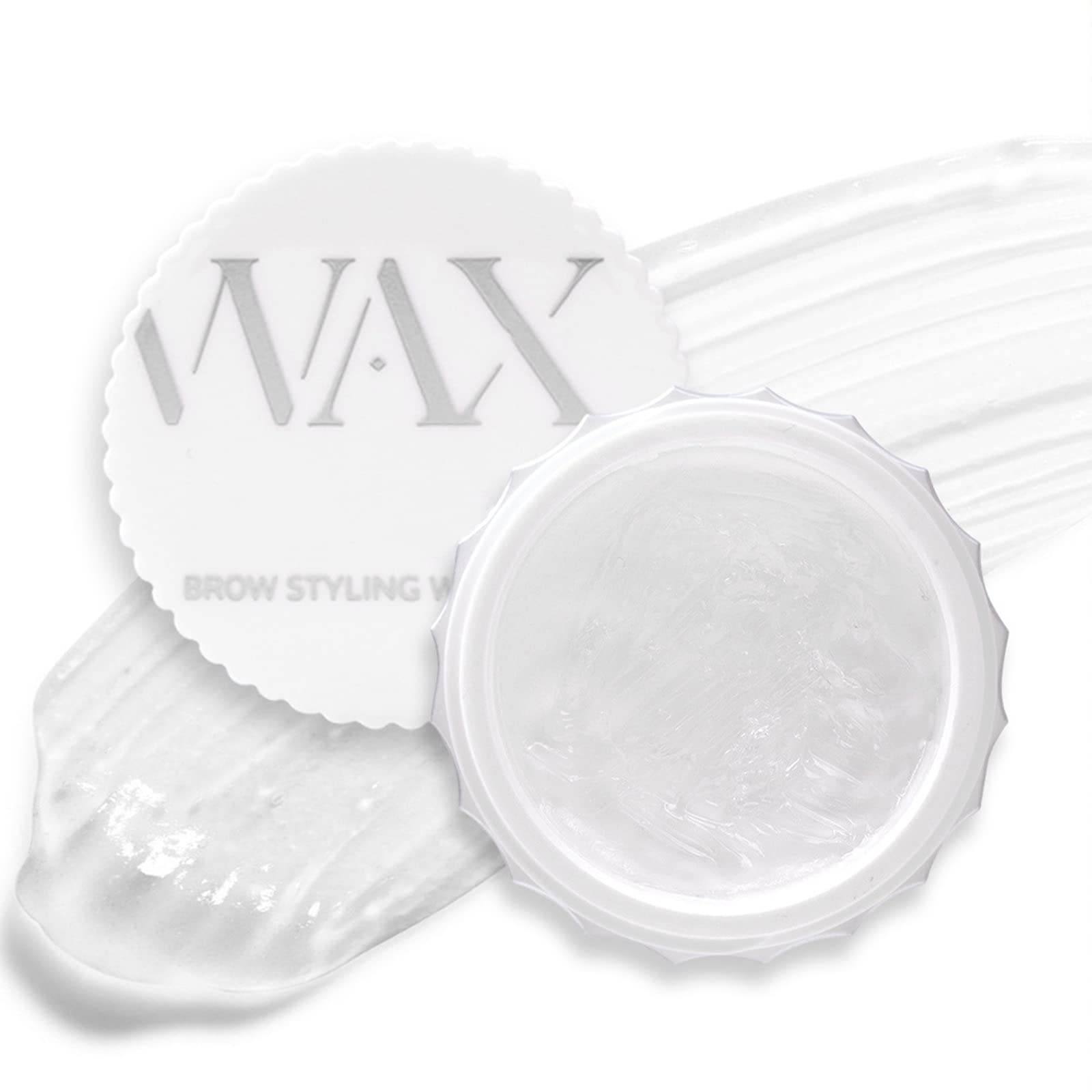 Brow Gel Brow Soap, Waterproof Long Lasting Brows Styling Soap and Brow Wax, Brows Shaping Cream, Eyebrow Styling Pomade for Natural Brows (Clear)
