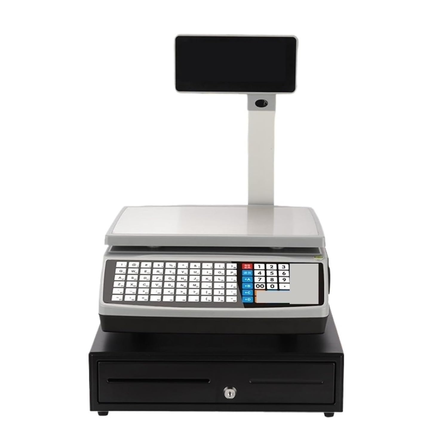 Cash Register Supermarket Electronic Weighing Integrated Register Barcode Scale Fruit Store Deli Printing Register Register Scale for Small Businesses