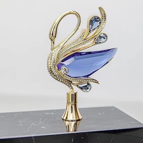 Stylish Metal Desk Clock With Swan .Decor For Living Room, Bedroom, Bedside, Desk,Mantel,Office，Bookshelf #TOP4