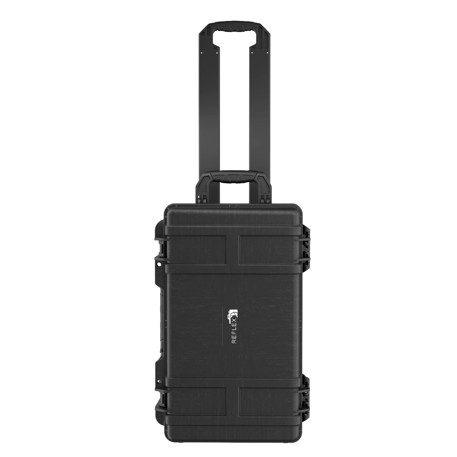 Reflex Camera Grande custodia protettiva rigida per fotocamera, adatta per droni, obiettivi, DSLR e pistole, ruote scorrevoli in schiuma e sezioni, impermeabile IP67, antiurto, Nero , 21.5 x 13.6 x