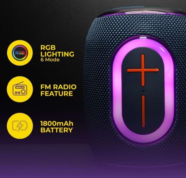 Altavoz Bluetooth SMART-J Deep Sound - 5 W, Batería 1200 MAh, Sonido Equilibrado, Compacto Para Viajes Y Exteriores