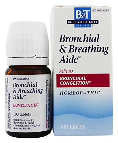 Boericke and Tafel - Bronchitis and Asthma Aide 100 tabs (Pack of 2)