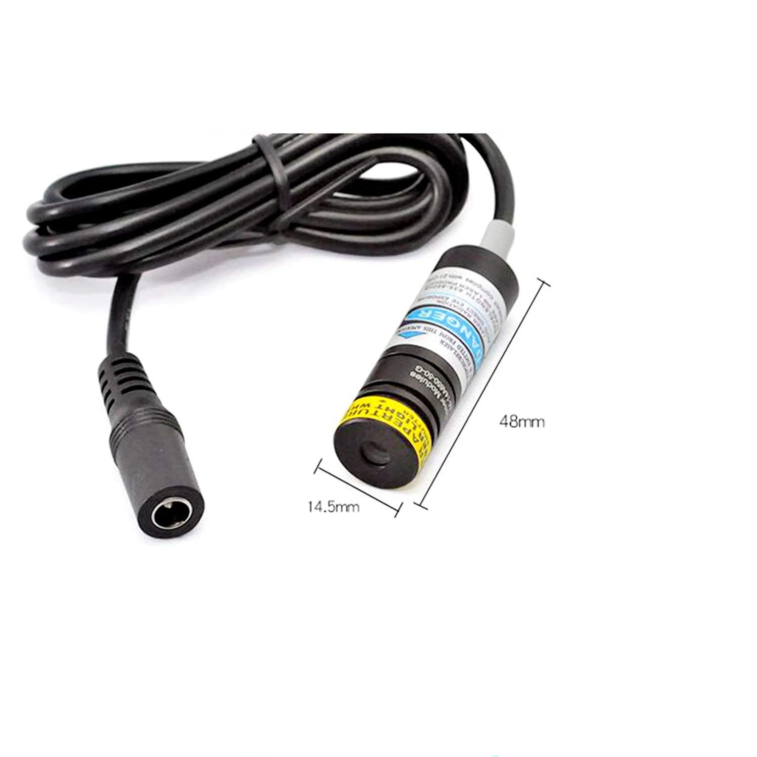 14.5x48mm Violet Blue justierter Laser 405nm 20mw 5V Dioden-Punkt-Laser-Modul mit Glaslinse